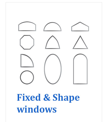 Fixed and shaped windows