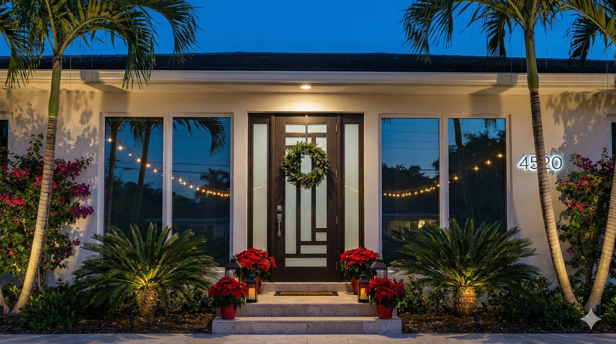 Modern front entry door